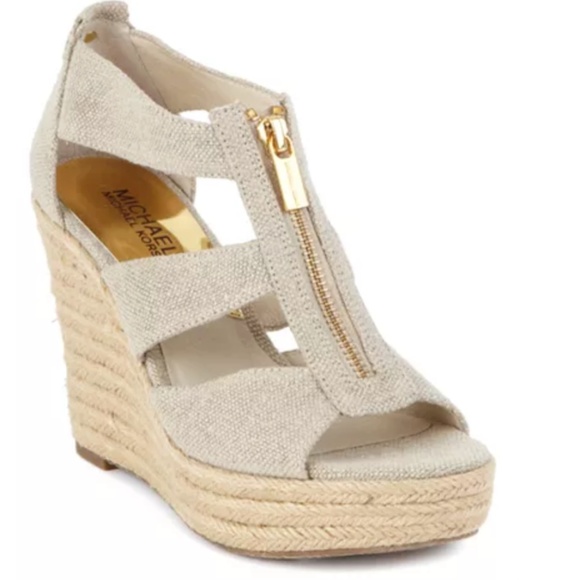 MICHAEL Michael Kors Damita Platform Wedge Sandals - Picture 1 of 5